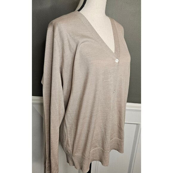 Theory Regal Wool Cardigan Sweater XXL 2XL NWT - Picture 2 of 10